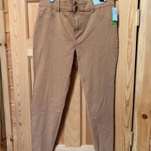 Maurices Slim Straight Khaki Pants - Camel Brown